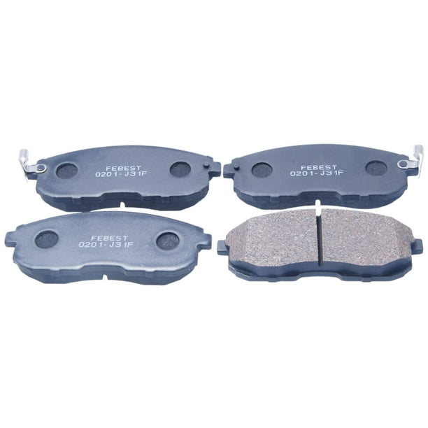 Disc Brake Pad Set-Semimetallic Front Febest 0201-J31F Disc Brake Pad Set-Semimetallic Front Febest 0201-J31F